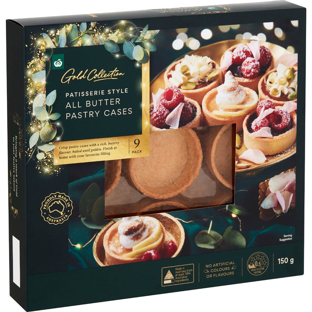 Woolworths Gold All Butter Pastry Cases 9 Pack Woolworths