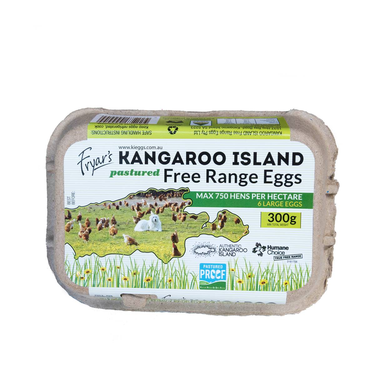 Kangaroo Island 6 Large Free Range Eggs 300g Woolworths