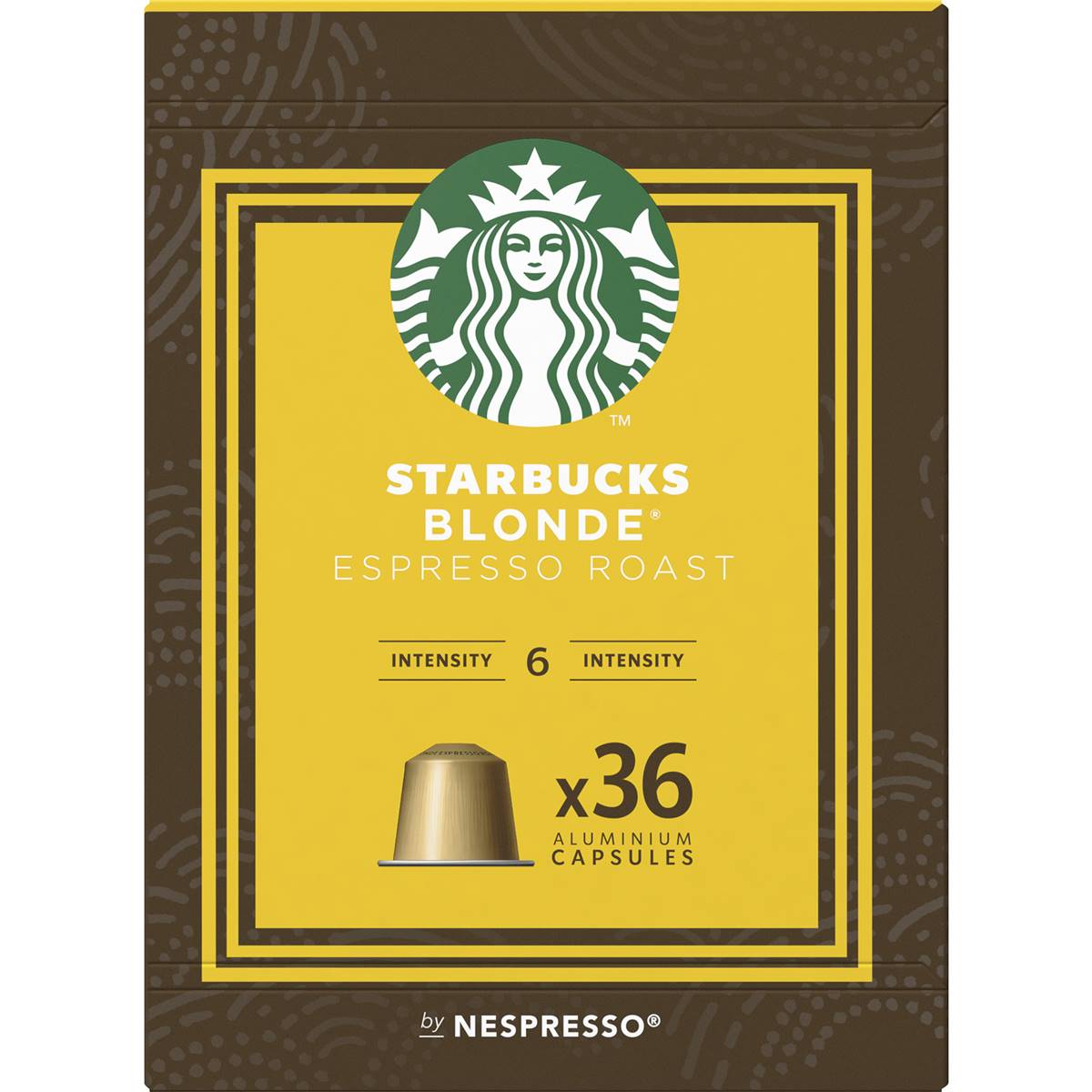 Starbucks By Nespresso Blonde Espresso Roast Coffee Pods Capsules 36 ...