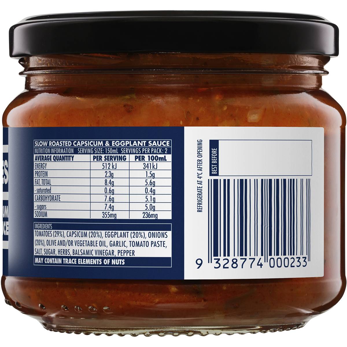 Pastabilities Slow Roasted Capsicum & Eggplant Sauce 300ml Woolworths