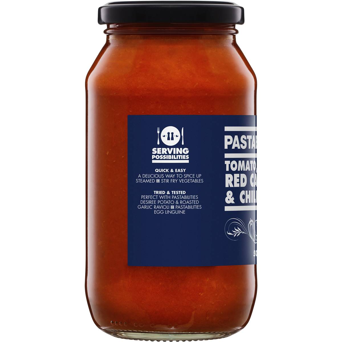 Pastabilities Tomato, Roasted Capsicum & Chilli Sauce 500ml Woolworths