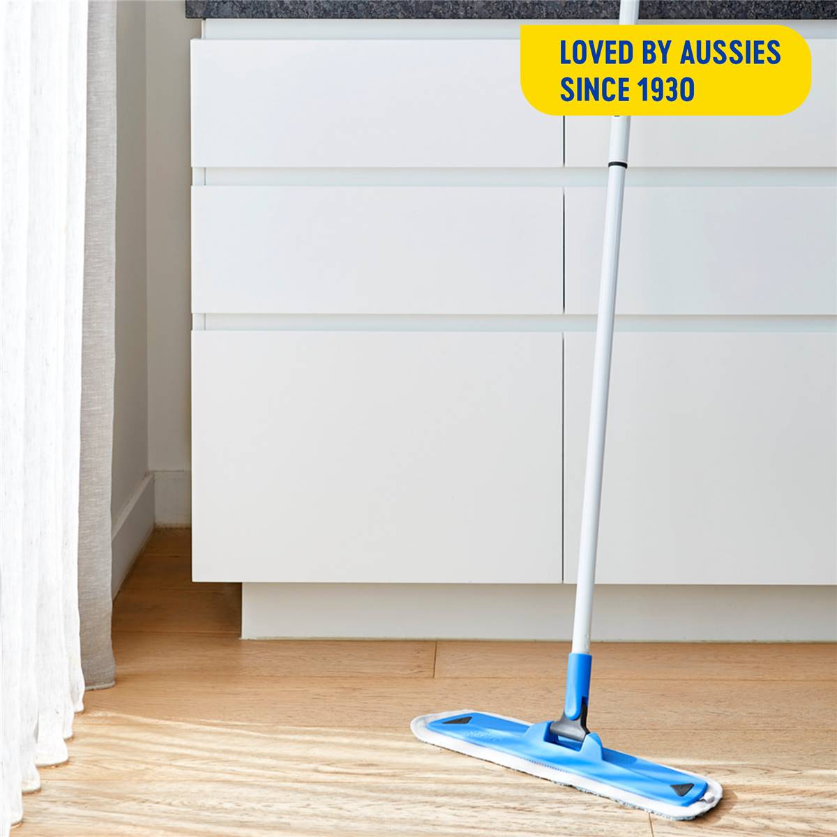 Oates Dual Action Microfibre Flat Mop Refill Each Woolworths