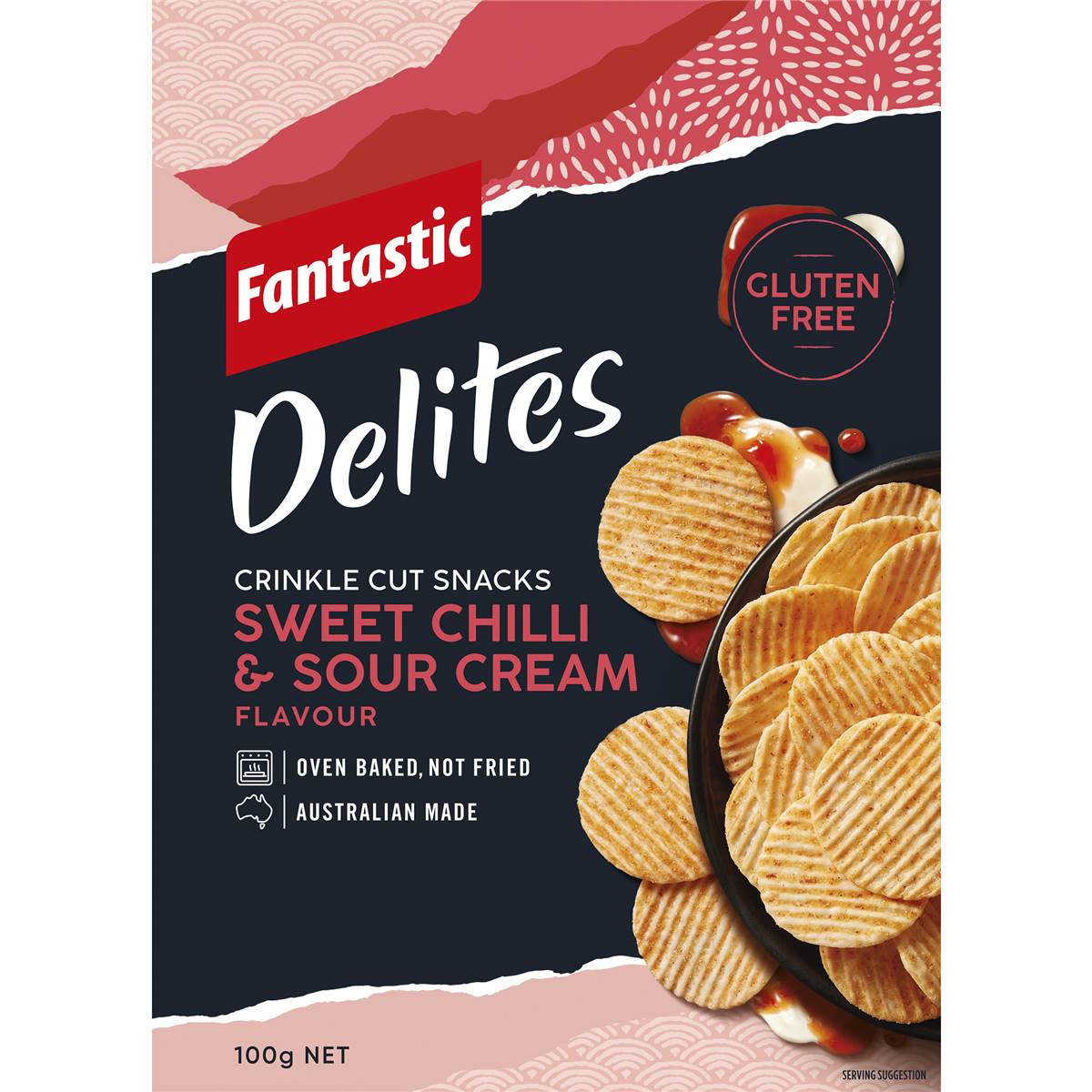 Fantastic Delites Snacks Sweet Chilli & Sour Cream 100g Woolworths