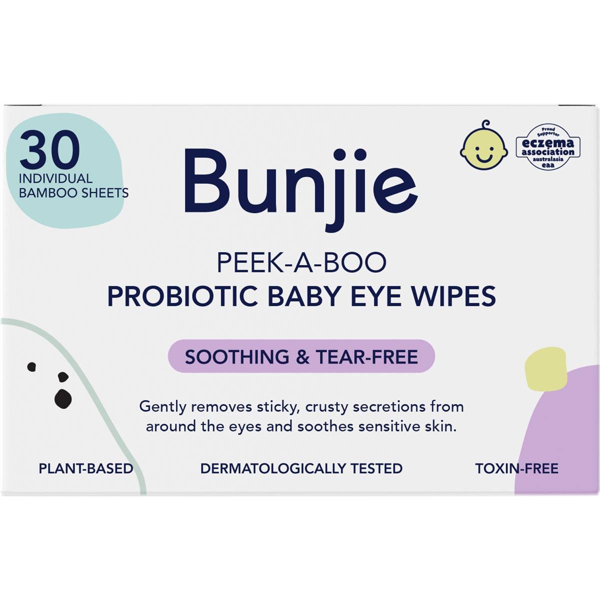 Bunjie Probiotics Baby Eye Wipes 30 Pack Woolworths