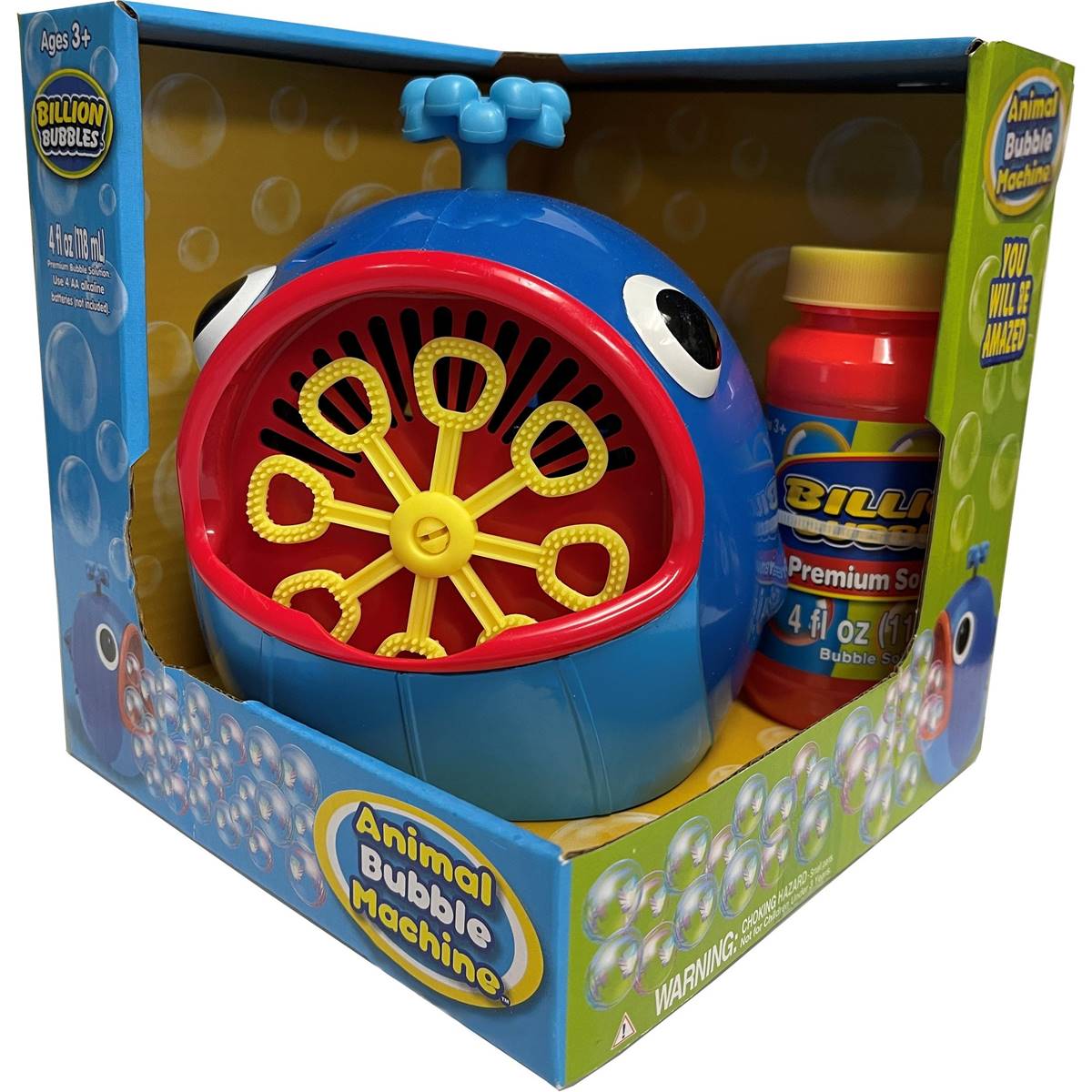 Billion Bubbles Animal Bubble Machine Assorted Each Woolworths