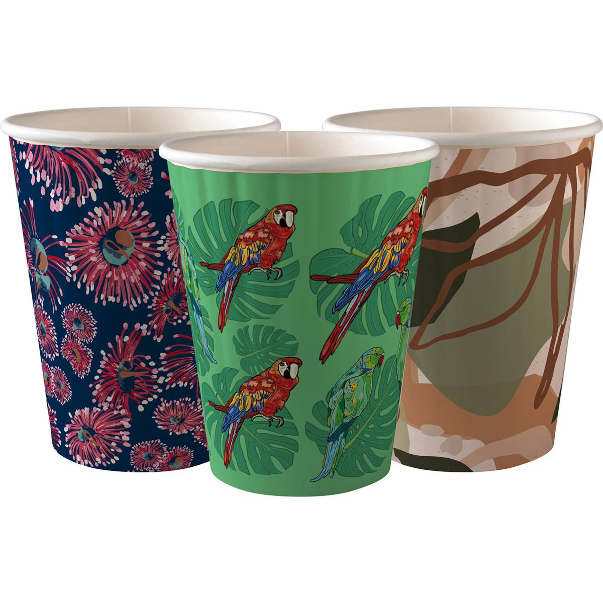 Biopak Home Compostable Coffee Cups & Lids Medium 16 Pack Woolworths