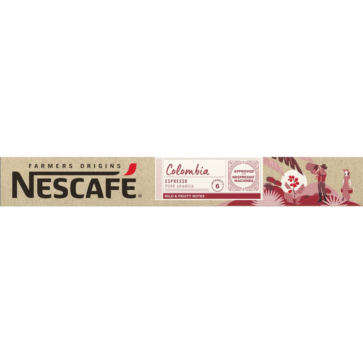 Nescafe Colombia Farmers Origins Nespresso Approved Coffee Pods 10 Pack