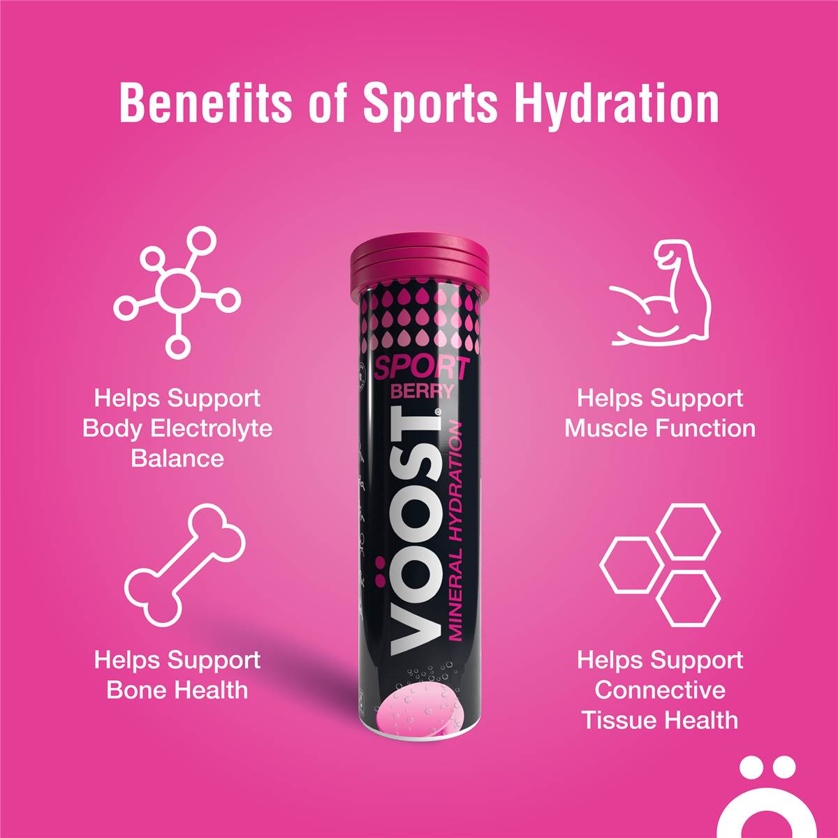 Voost Sport Hydration Berry Effervescent 10 Pack Woolworths