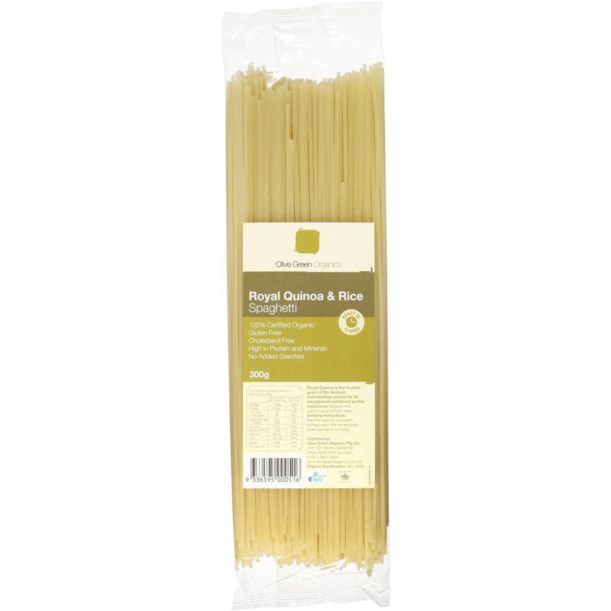 Olive Green Organics Spaghetti Quinoa & Rice 300g Woolworths