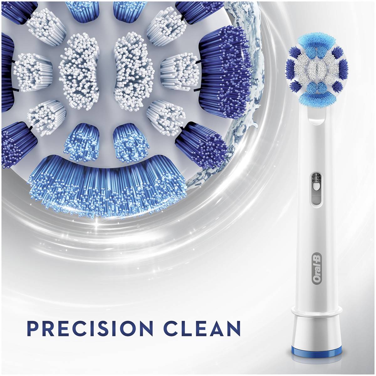 Oral B Precision Clean White Electric Toothbrush Refills 2 Pack