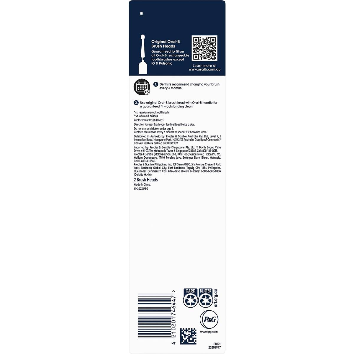 Oralb Electric Toothbrush Sensitive Toothbrush Replacement Heads 2