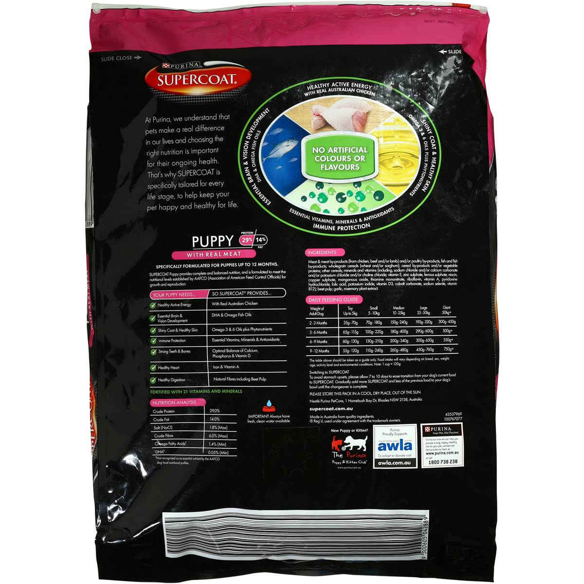 Supercoat Supercoat Puppy Food Dry 8kg Woolworths