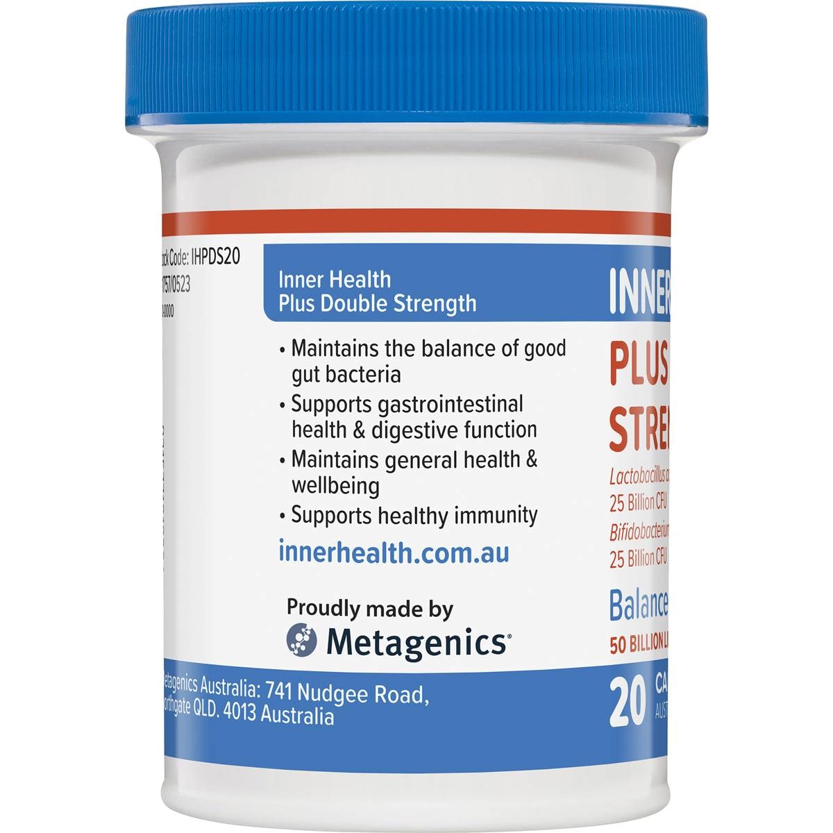 Inner Health Double Strength Balanced Gut Health Probiotics 20 Pack