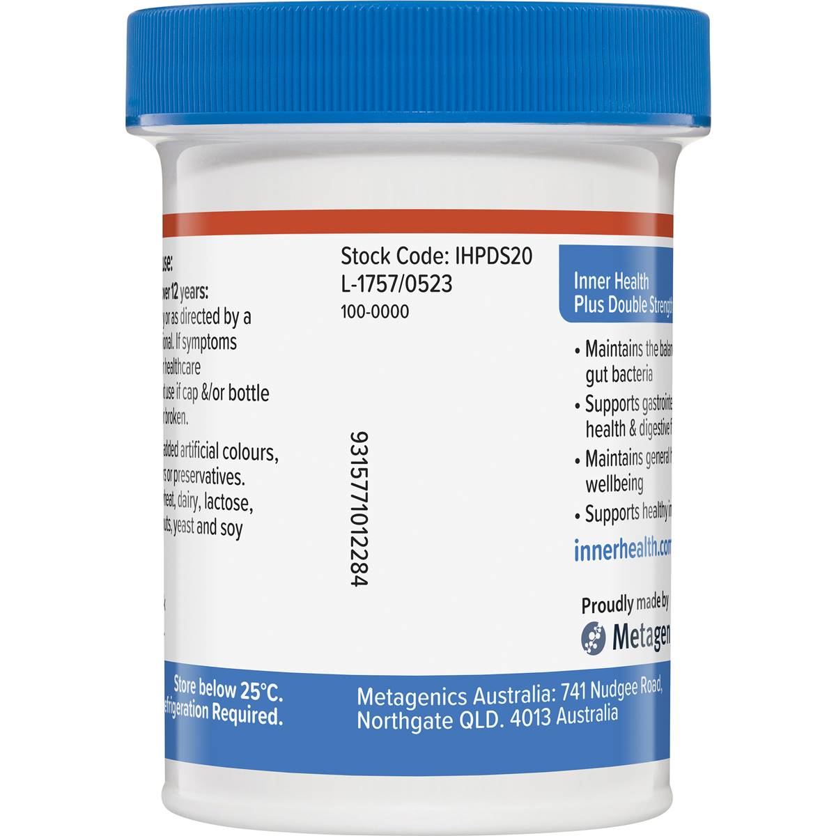 Inner Health Double Strength Balanced Gut Health Probiotics 20 Pack