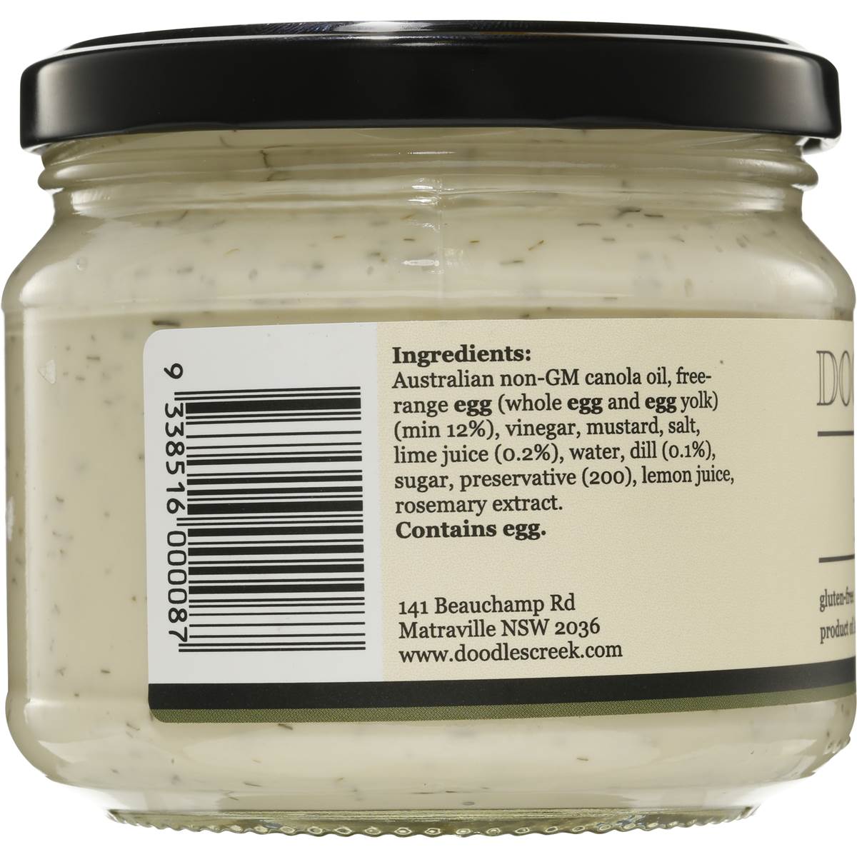Doodles Creek Mayonnaise Dill & Lime 285g Woolworths