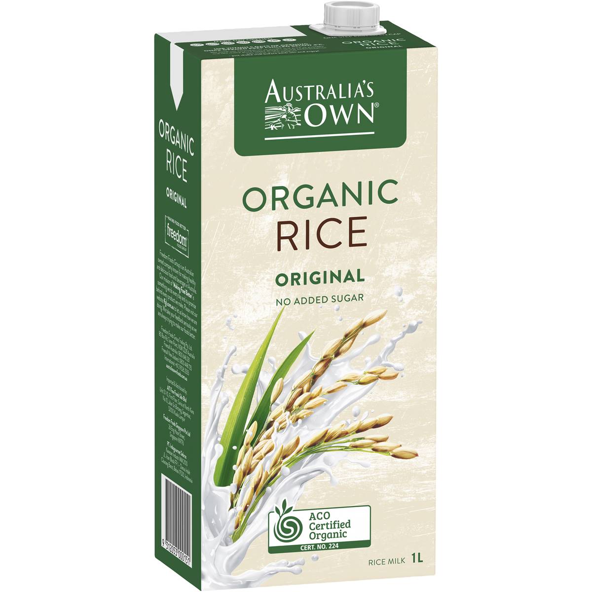 Australia's Own Organic Long Life Rice Milk 1l Woolworths