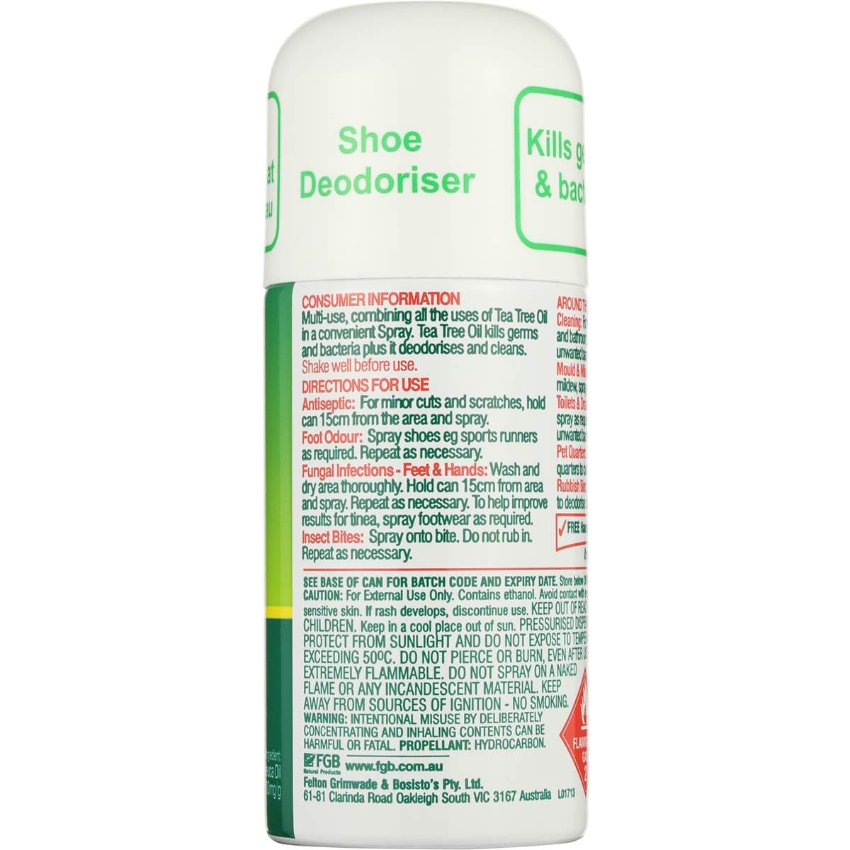 Bosisto's Tea Tree Oil Spray 100g Woolworths