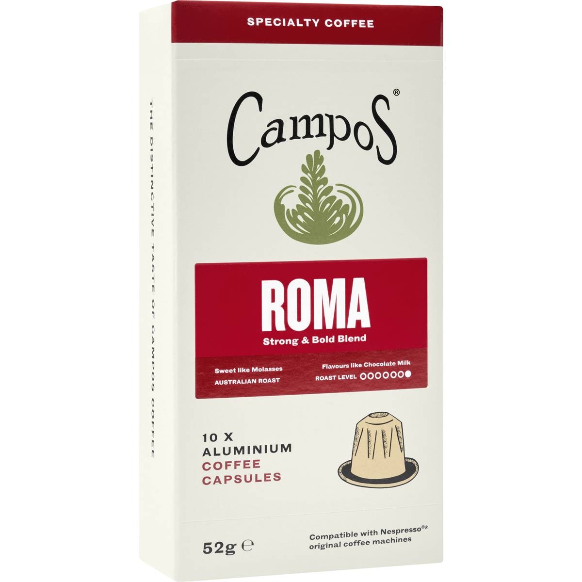 Campos Roma Coffee Capsules 10 Pack Woolworths