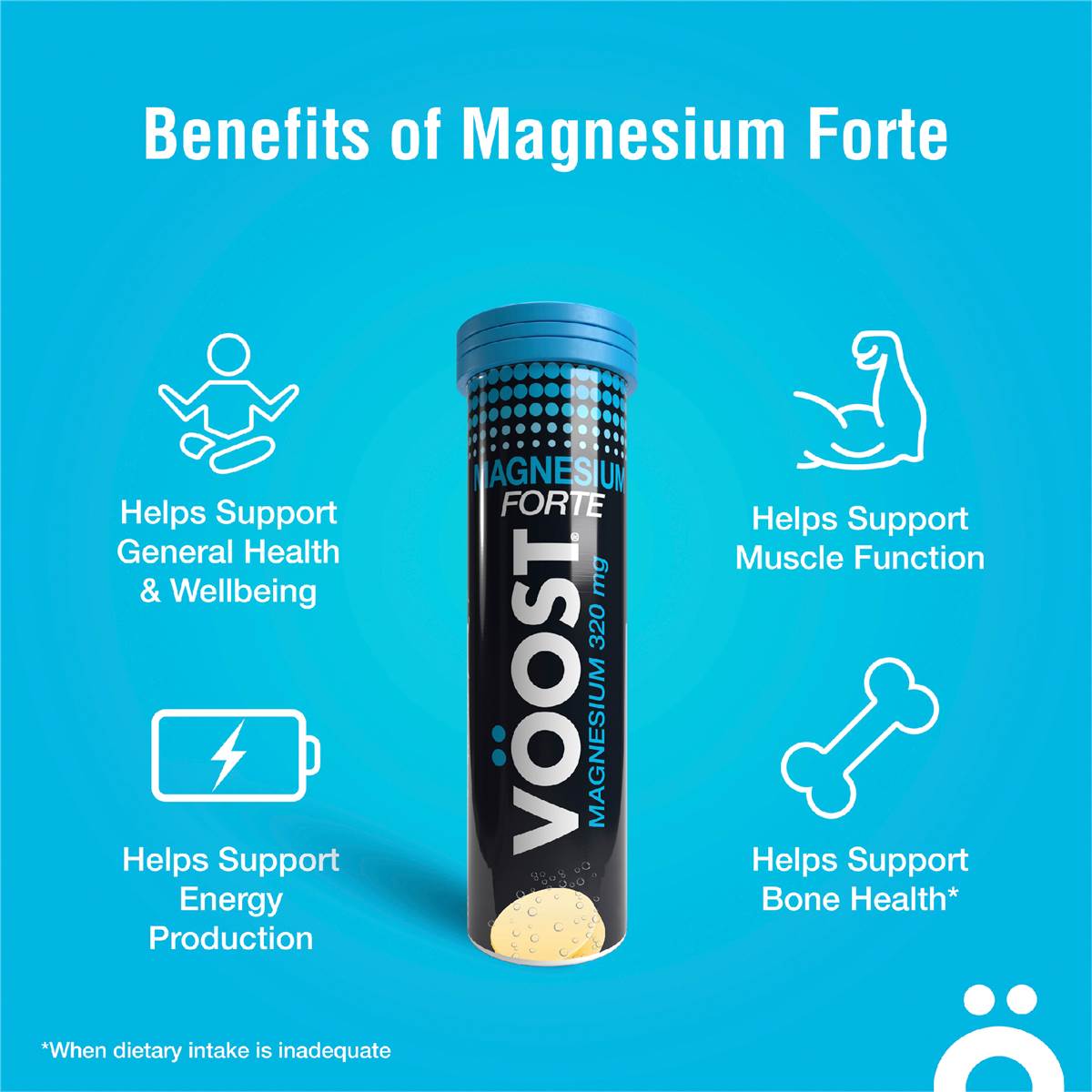 Voost Magnesium Forte Lemon Effervescent Tablets 10 Pack Woolworths