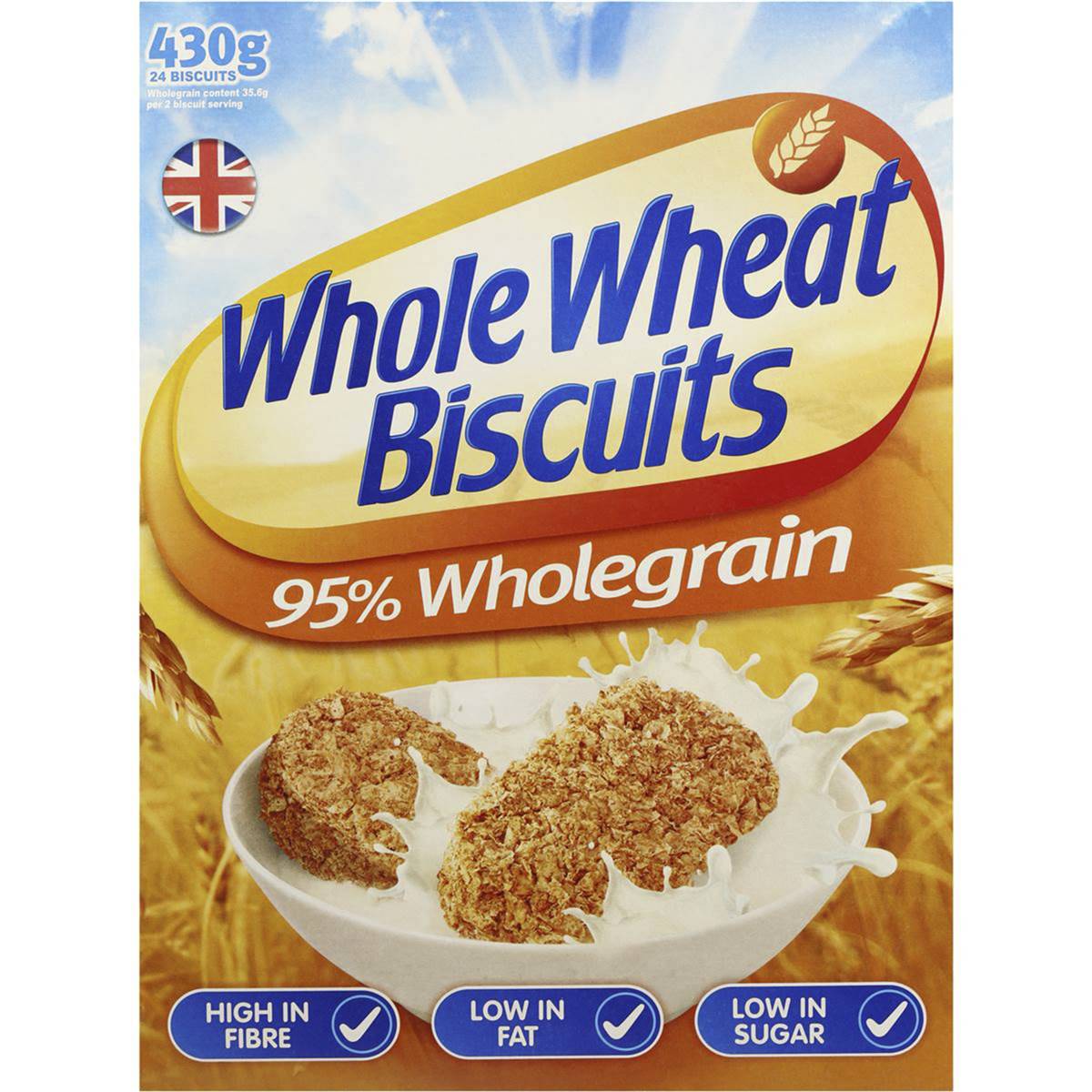 Whole Wheat Biscuits 430g Woolworths