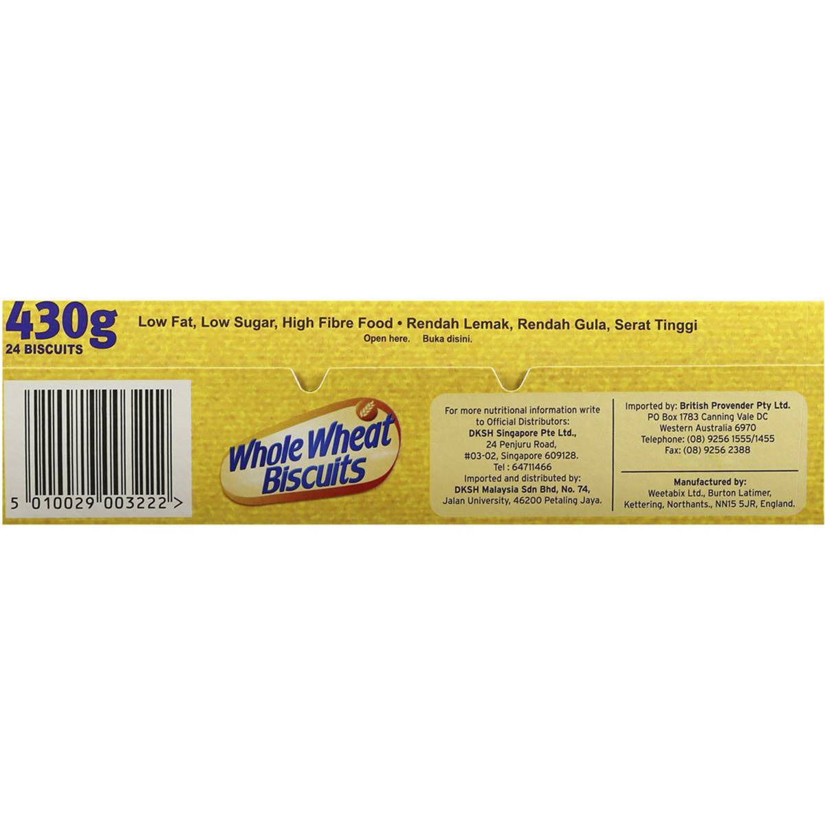 Whole Wheat Biscuits 430g Woolworths