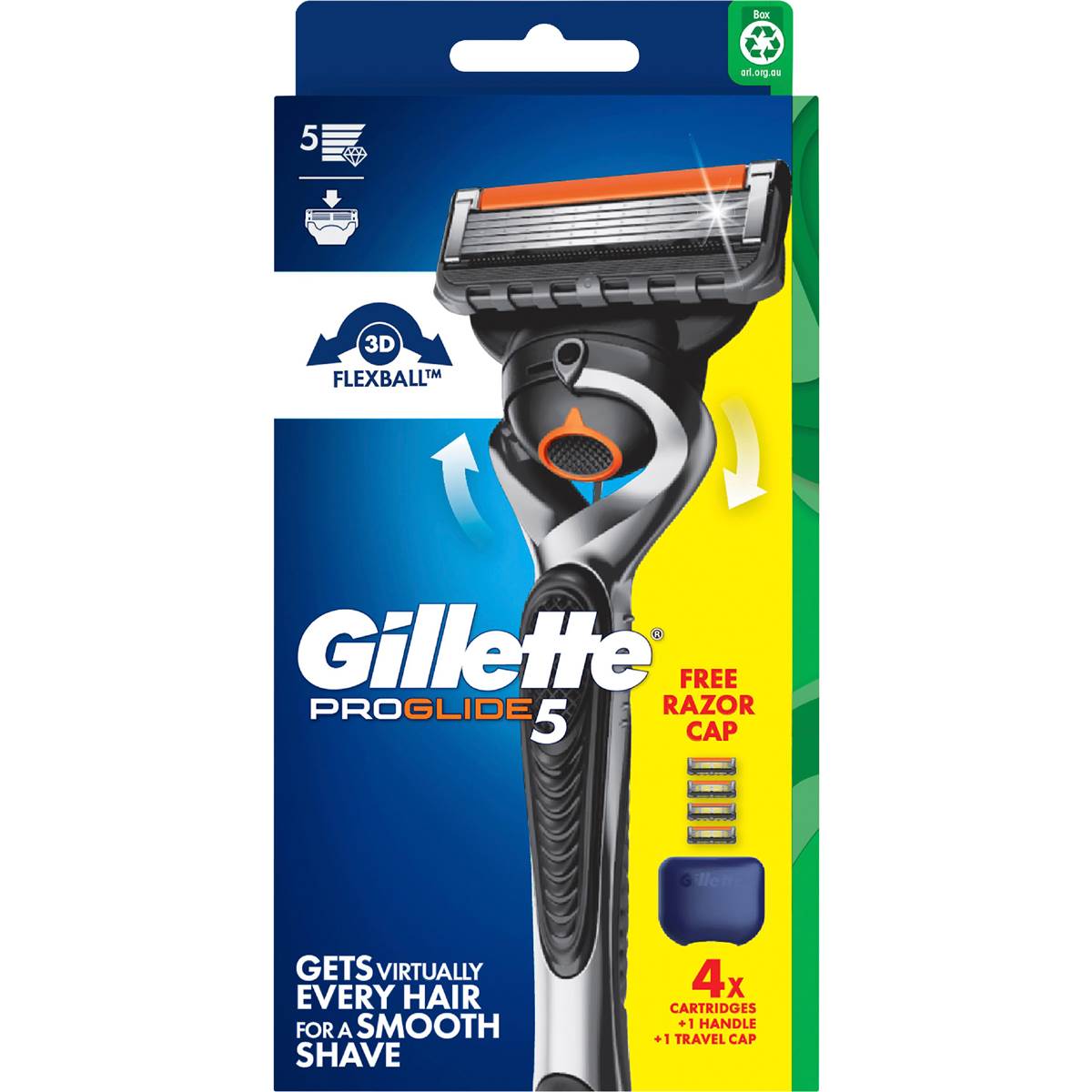 Gillette Proglide 5 Starter Kit Handle + 4 Cartridges each