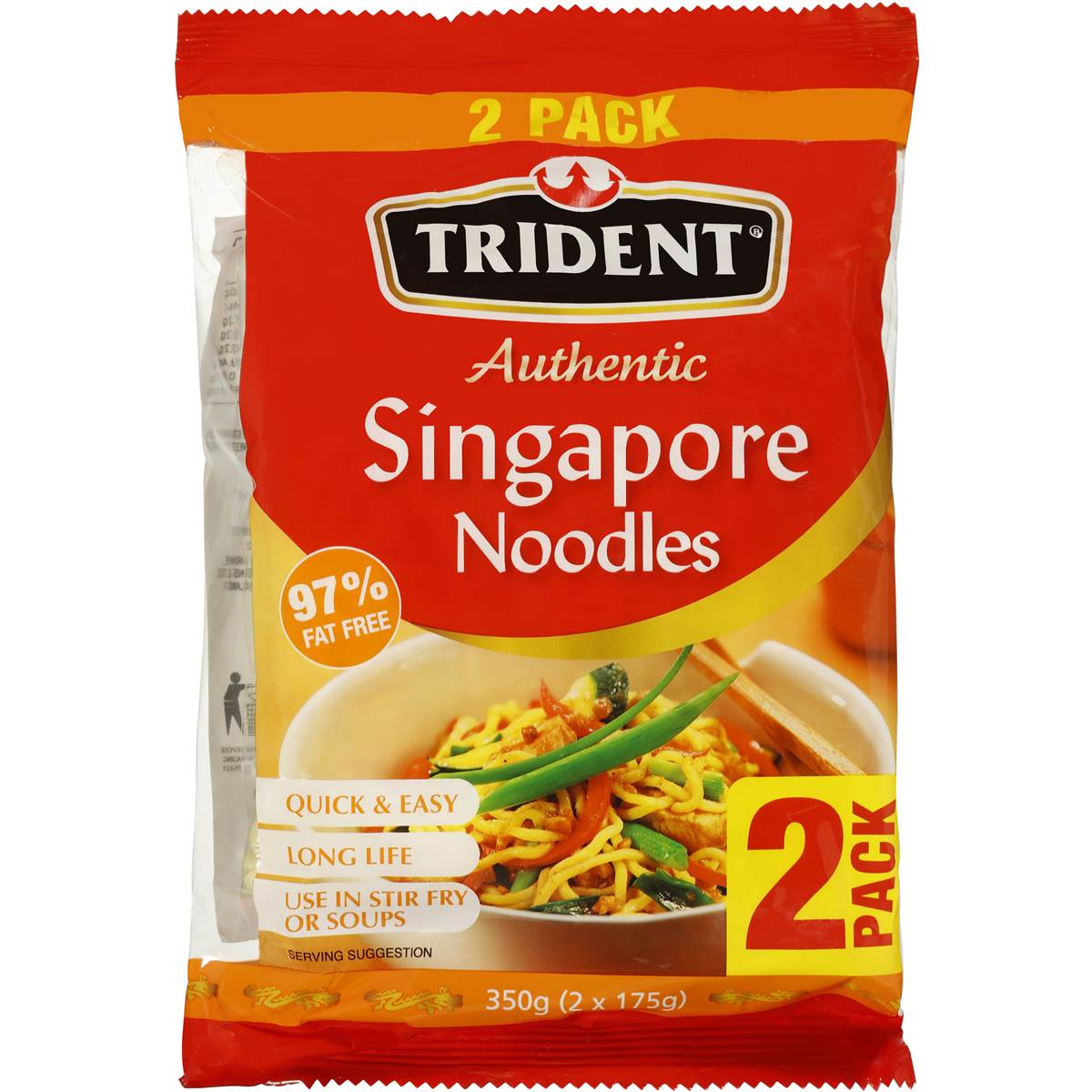Trident Singapore Noodles 2pk 2x175g Woolworths