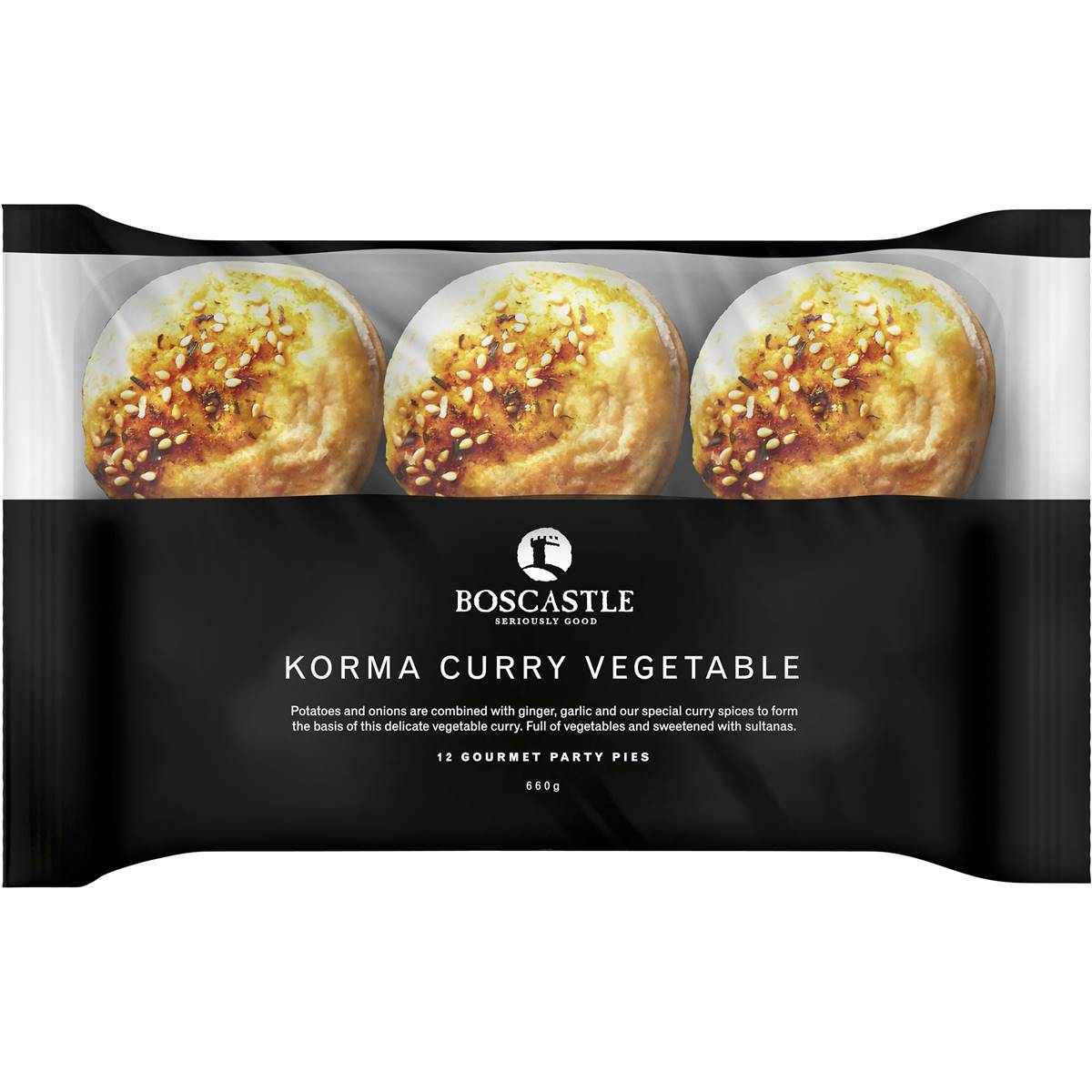 Boscastle Korma Curry Vegetable Pies