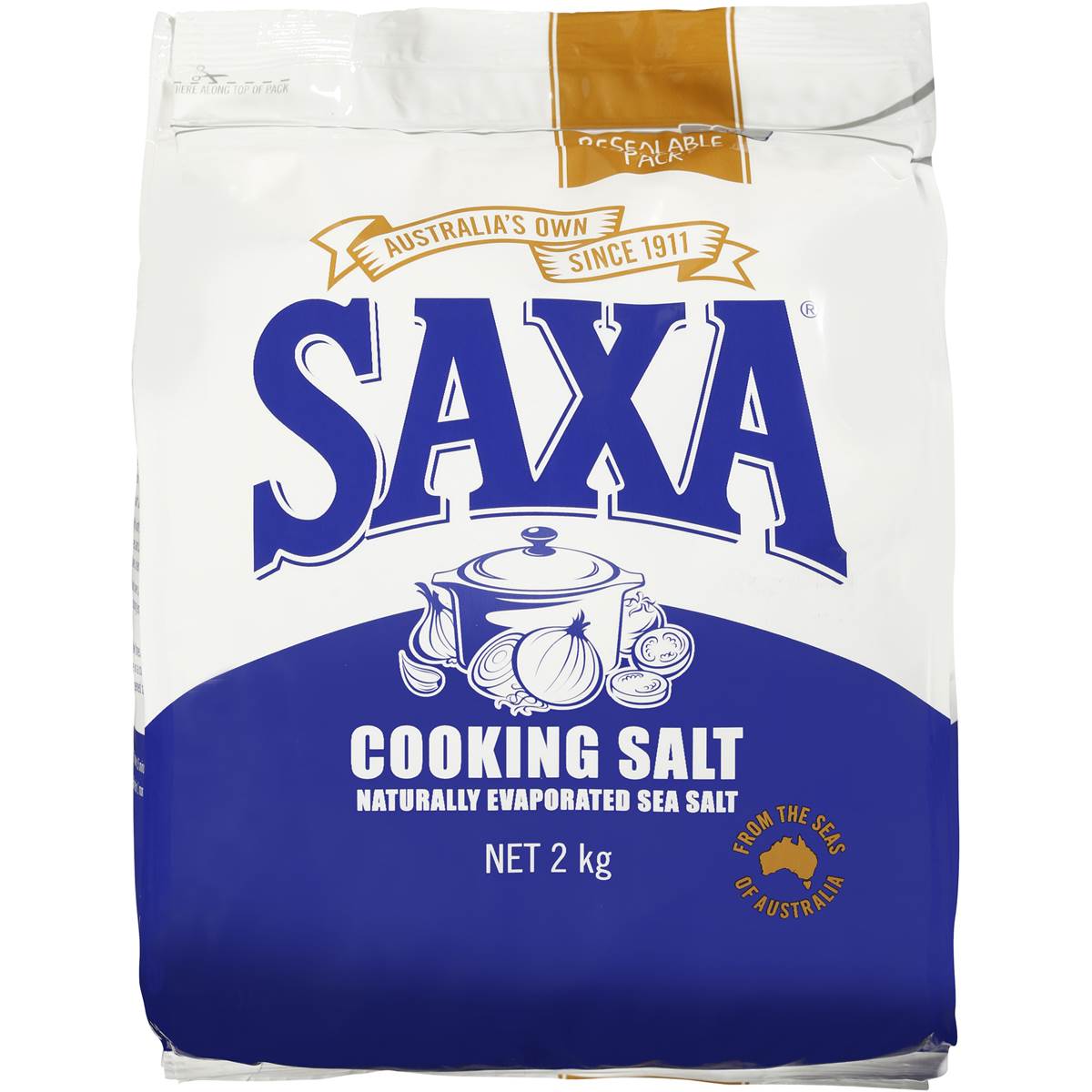 Saxa Cooking Salt 2kg | Woolworths