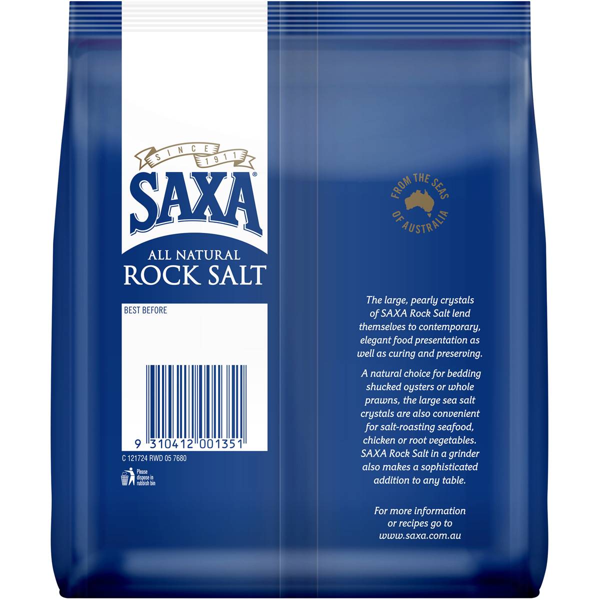 Saxa Rock Salt Ingredients at Heather Wise blog