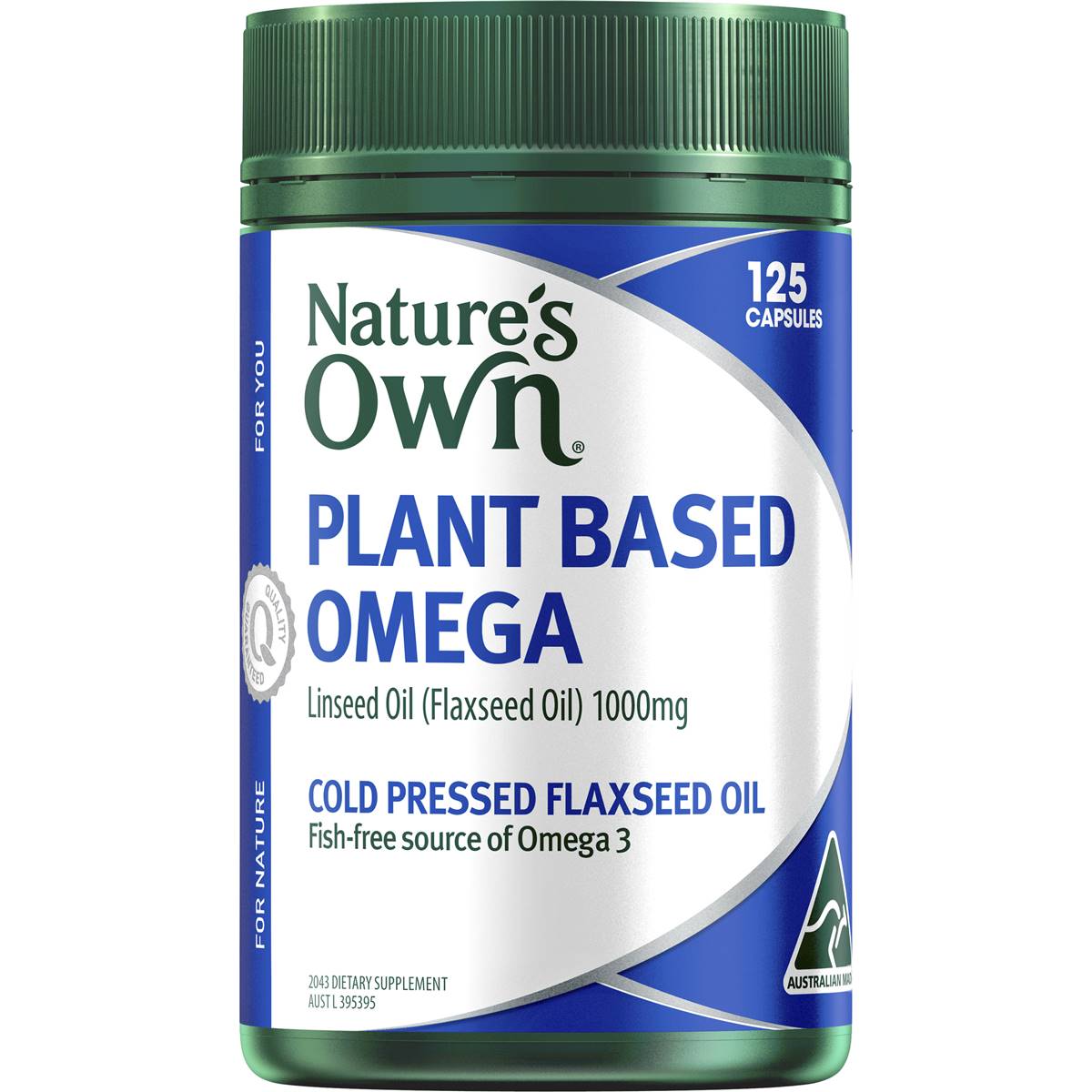 Nature's Own Plant Based Omega 3 Capsules 125 Pack Woolworths
