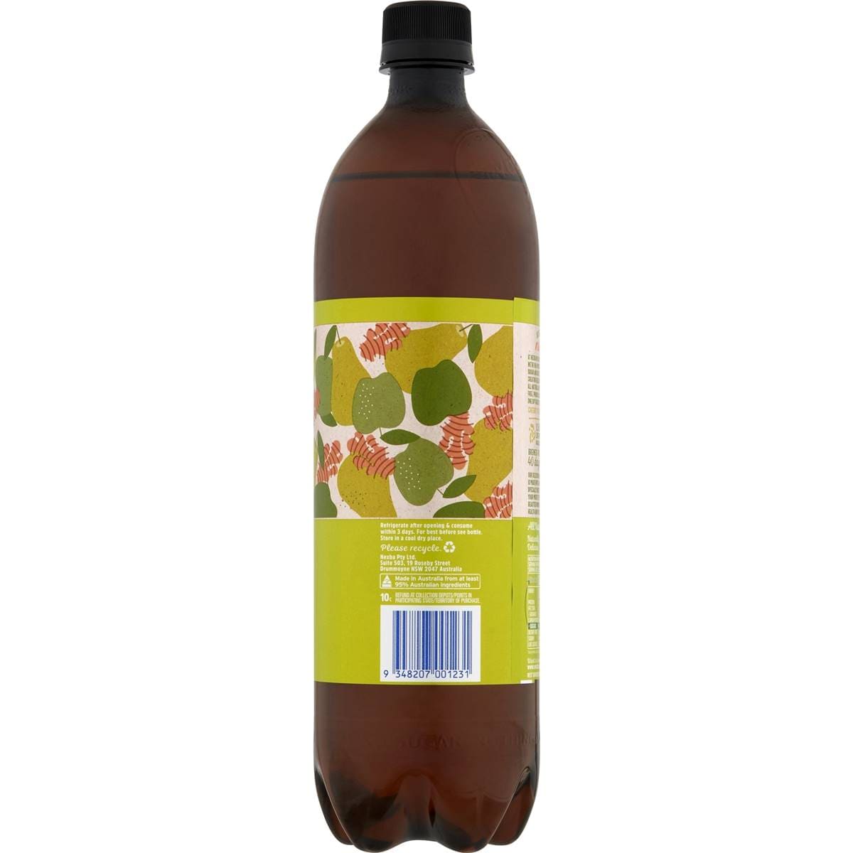 Nexba Sugar Free Kombucha Apple Pear & Ginger 1l Woolworths