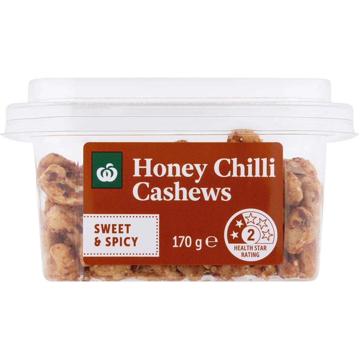 Woolworths Snack Pot Honey Chilli Cashews 170g Woolworths
