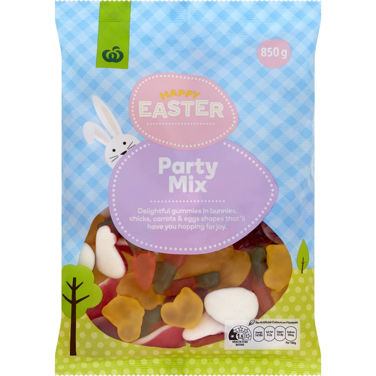 Woolworths Happy Easter Party Mix Lollies 850g | Woolworths