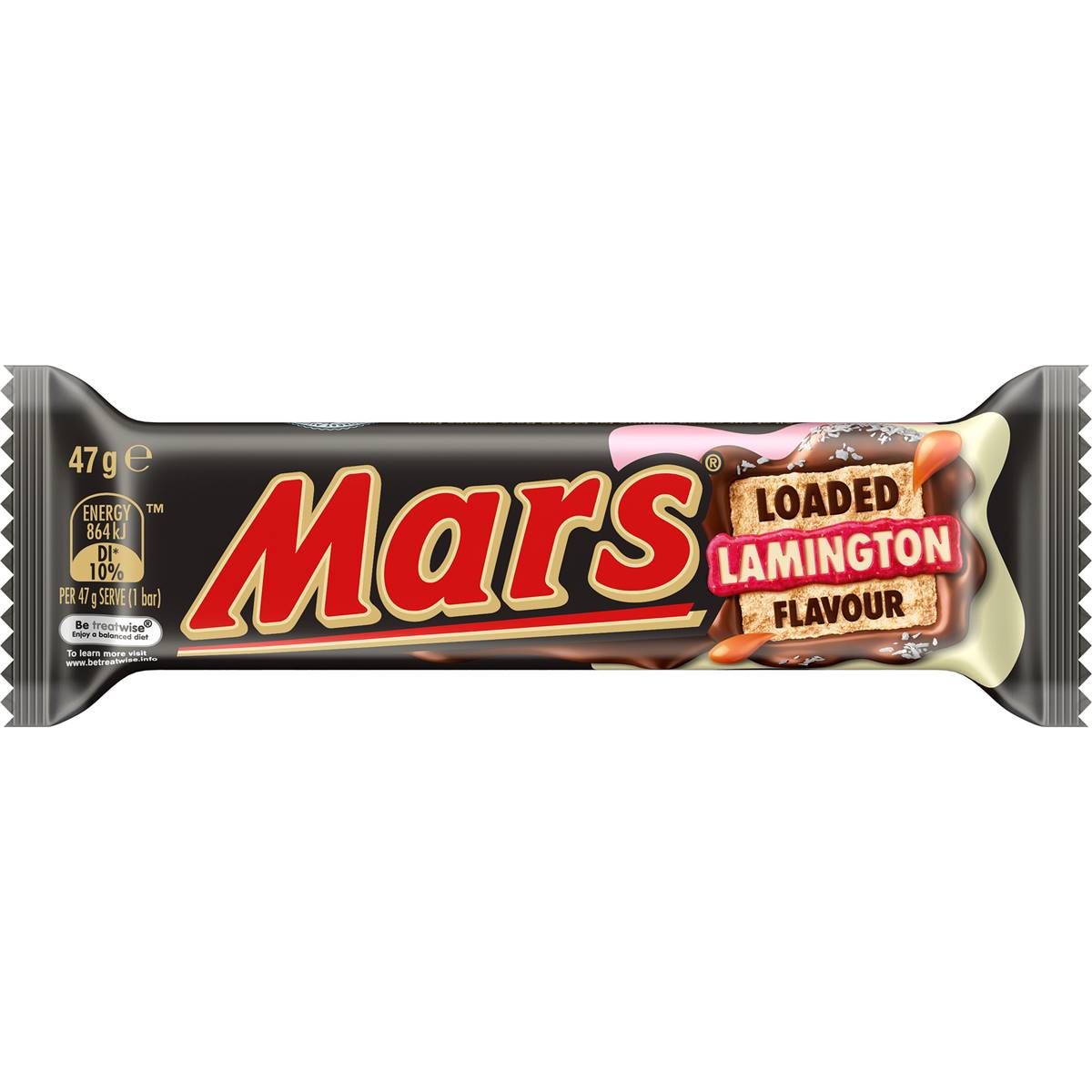 Mars Loaded Lamington Flavour Chocolate Bar 47g Woolworths