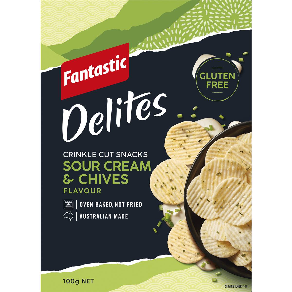 Fantastic Delites Snacks Sour Cream & Chives 100g Woolworths