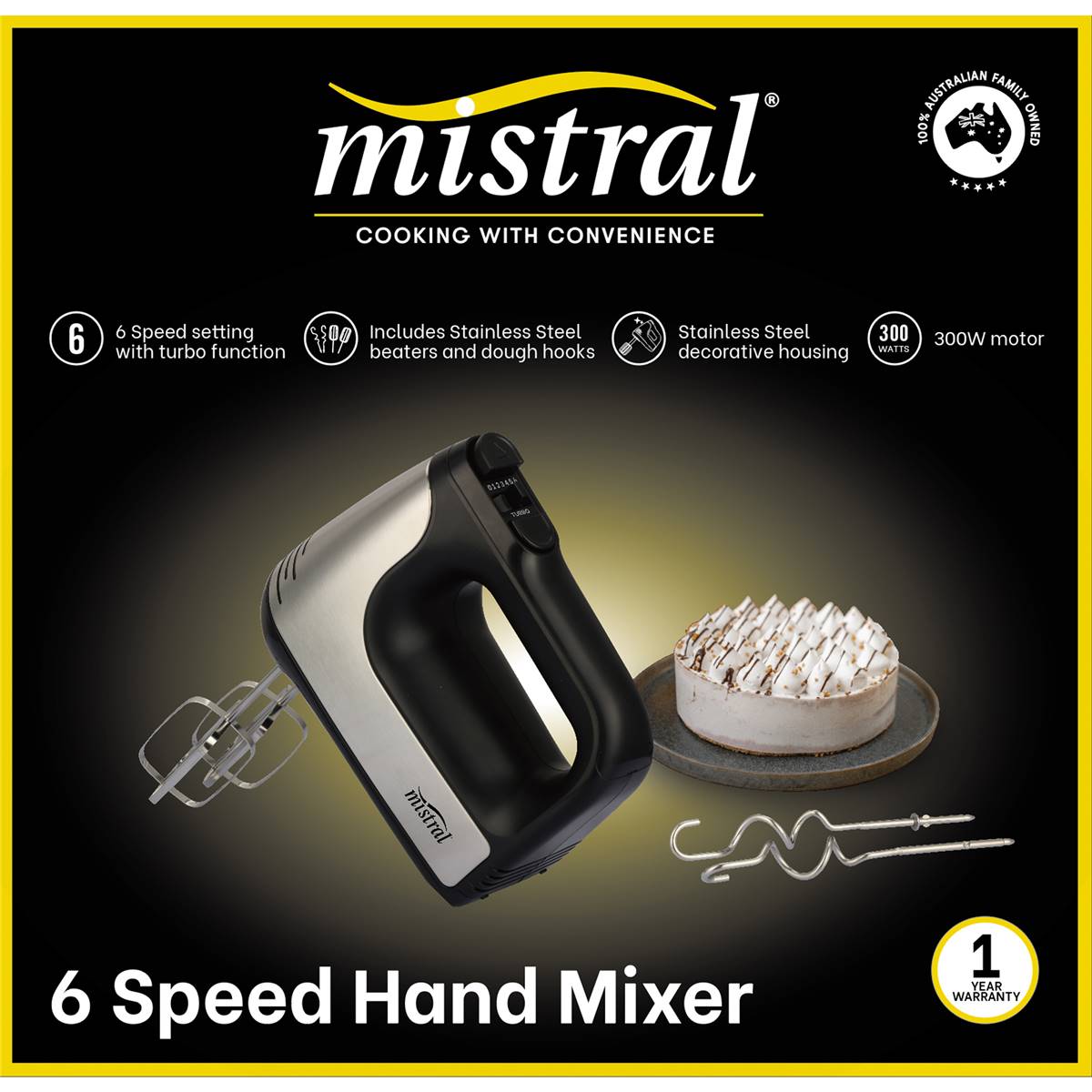 Mistral 6 Speed Hand Mixer Each Woolworths