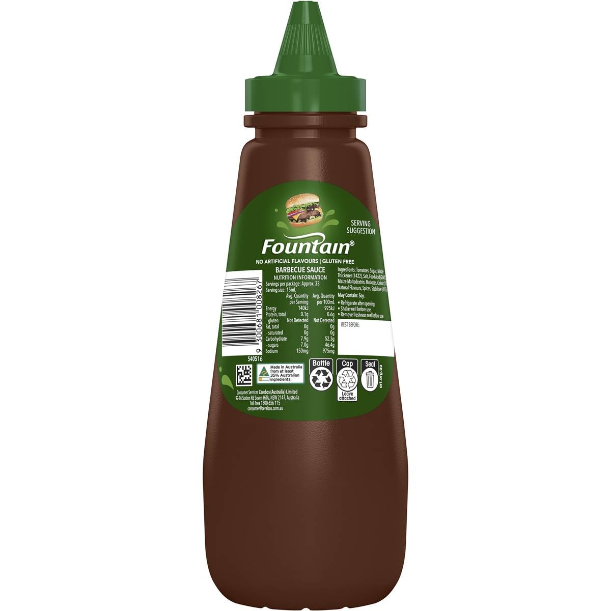 Fountain Barbecue Bbq Sauce 500ml Woolworths