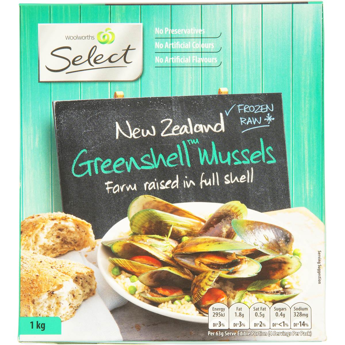 Woolworths Greenshell Mussels 1kg Woolworths