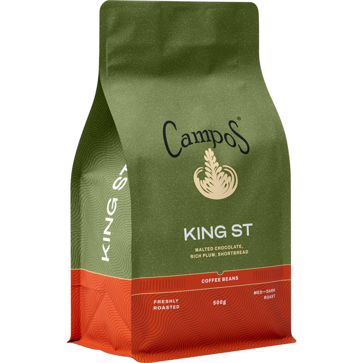 Campos King St Coffee Beans Creamy & Balanced Blend 500g Woolworths