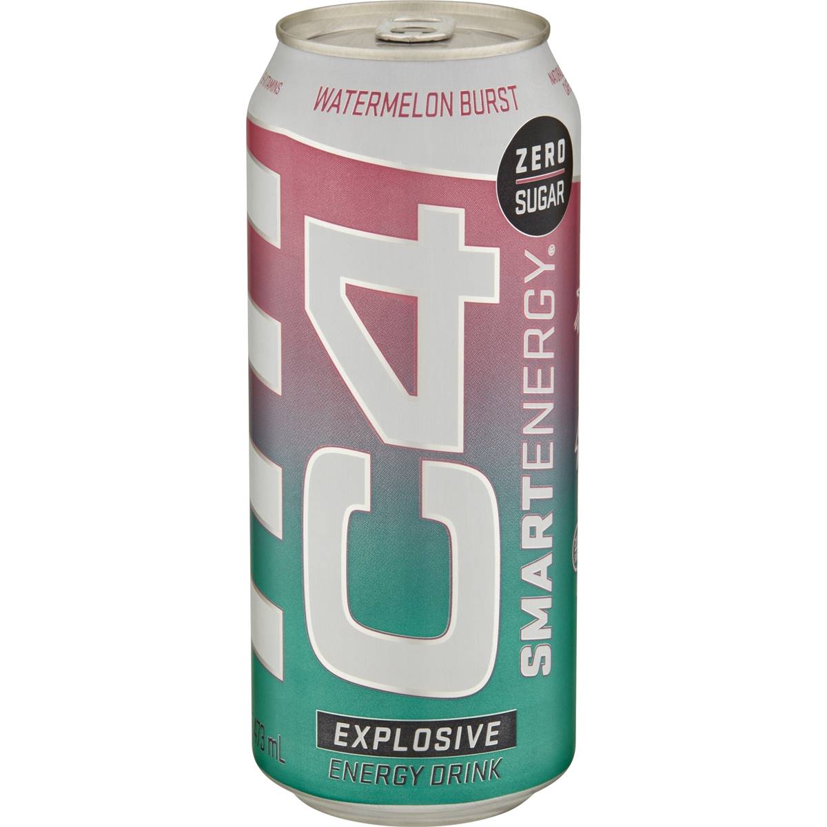 C4 Smart Energy Drink Watermelon Burst 473ml Woolworths