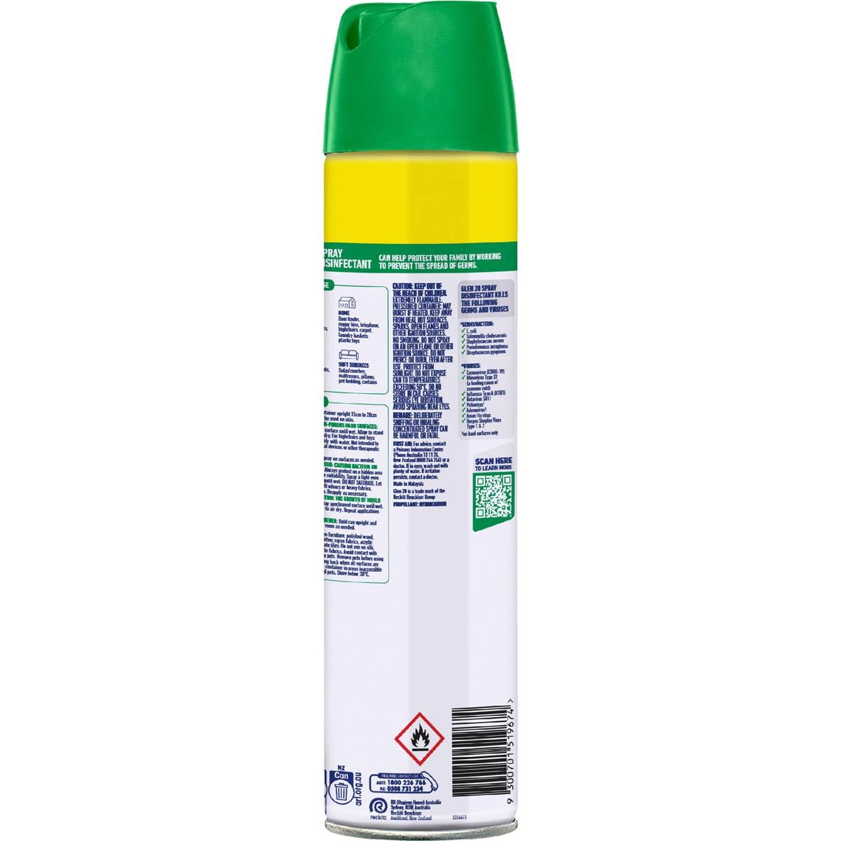 Glen 20 Allinone Citrus Breeze Disinfectant Spray 490g Woolworths