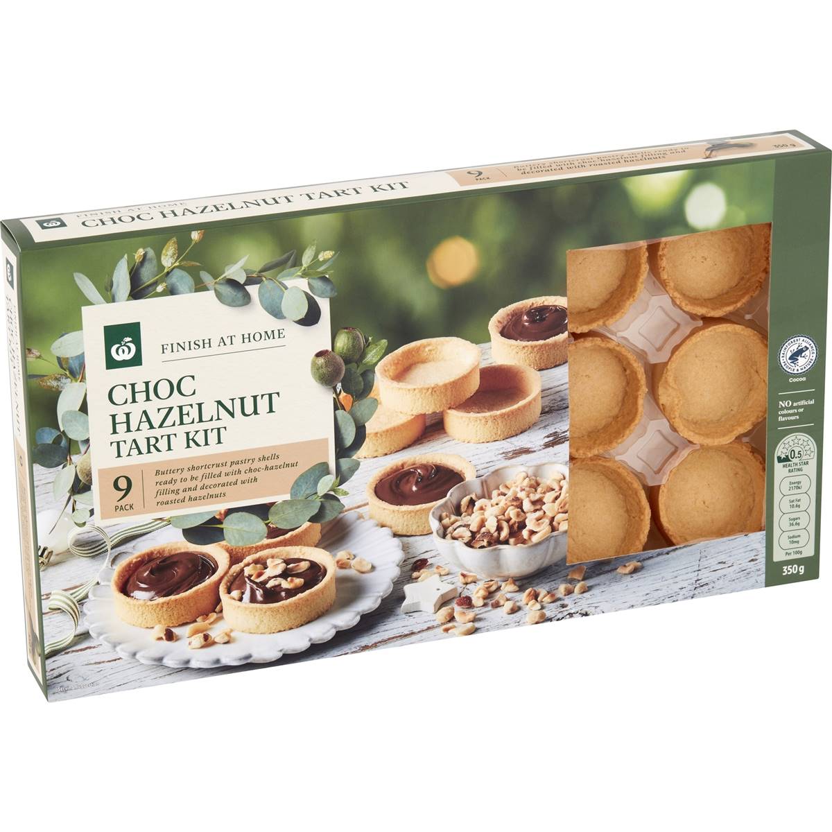 Woolworths Choc Hazelnut Tart Kit 9 Pack Woolworths