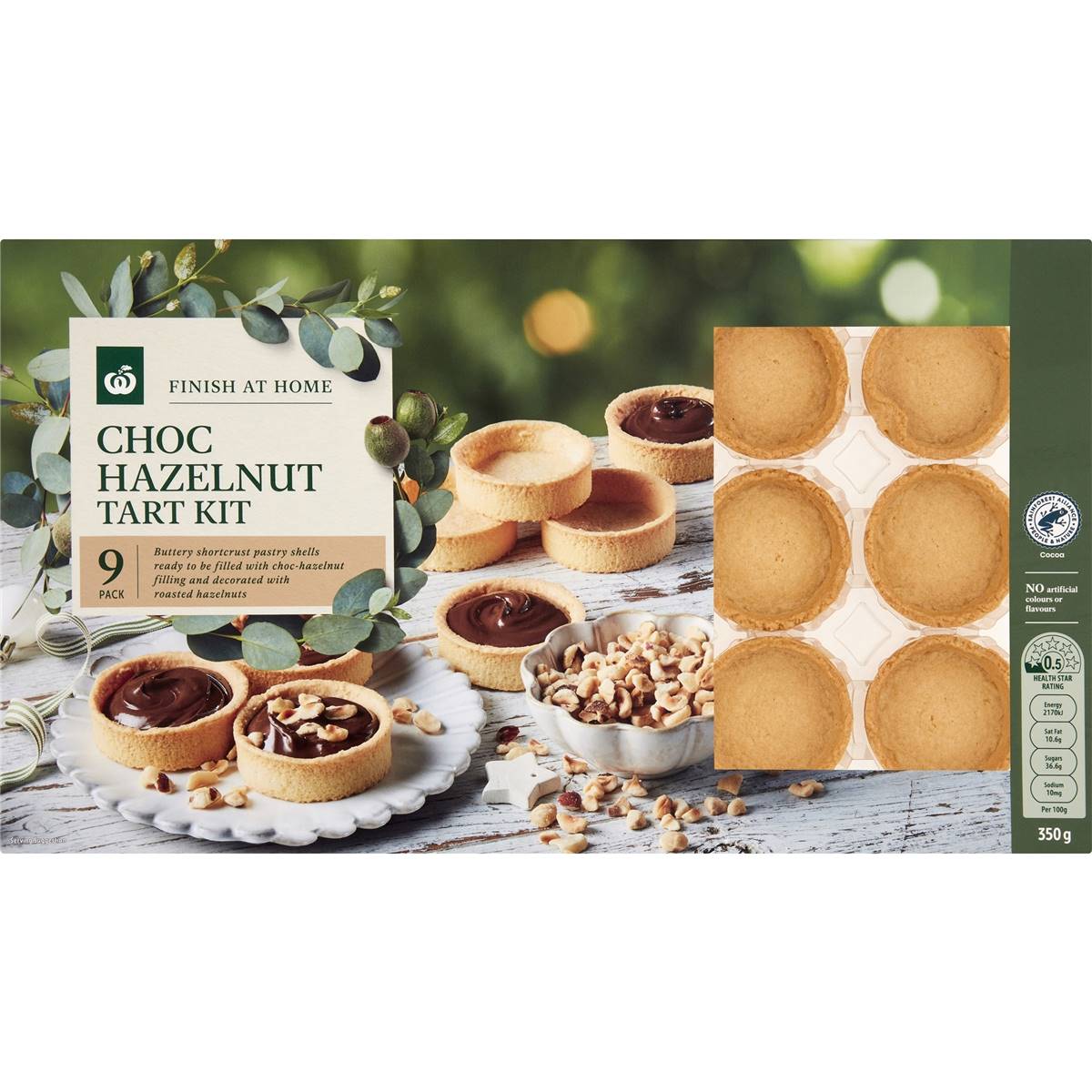 Woolworths Choc Hazelnut Tart Kit 9 Pack Woolworths