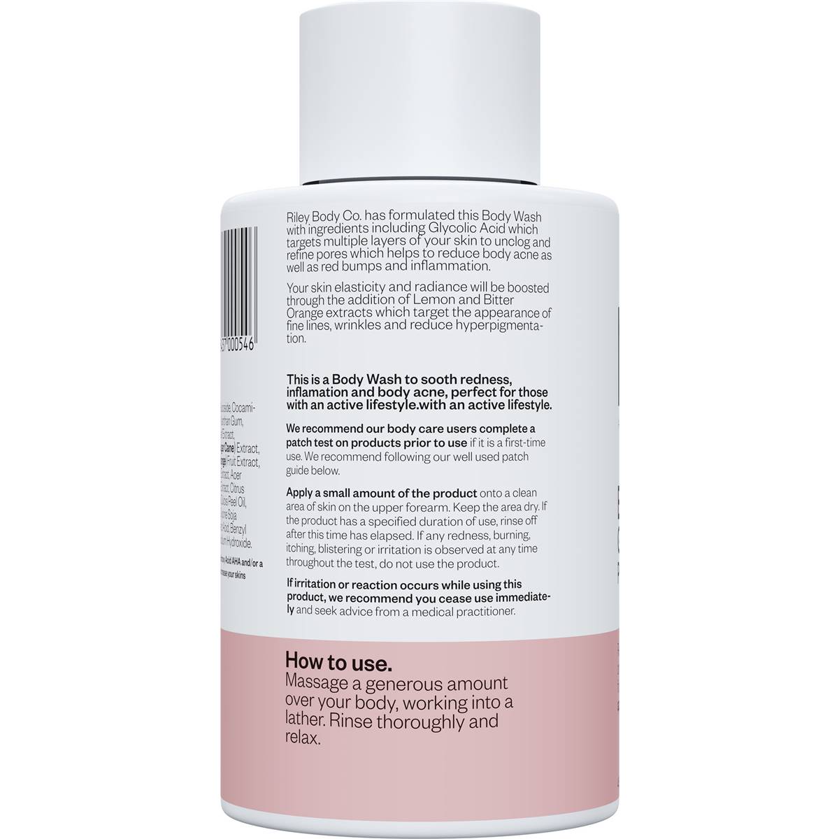 Riley Body Co Aha Pha And Glycolic Acid Body Wash 450ml Woolworths 7431