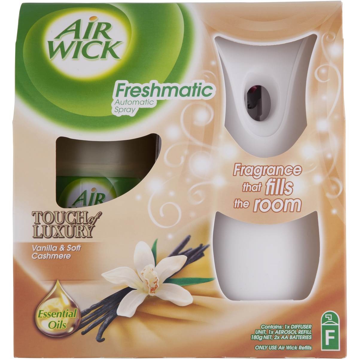 Air Wick Freshmatic Automatic Spray Air Freshener Vanilla 180g Woolworths