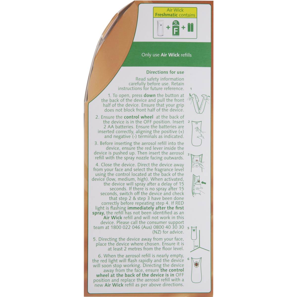 Air Wick Freshmatic Automatic Spray Air Freshener Vanilla 180g Woolworths