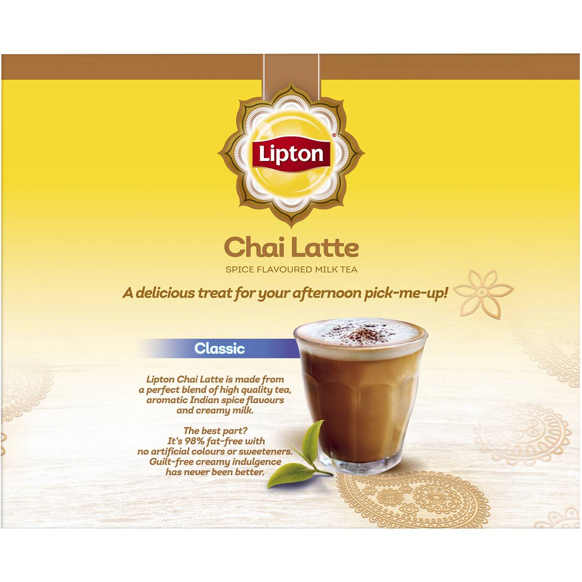 Lipton Chai Tea Instant Latte Regular Sachets 16 Pack Woolworths