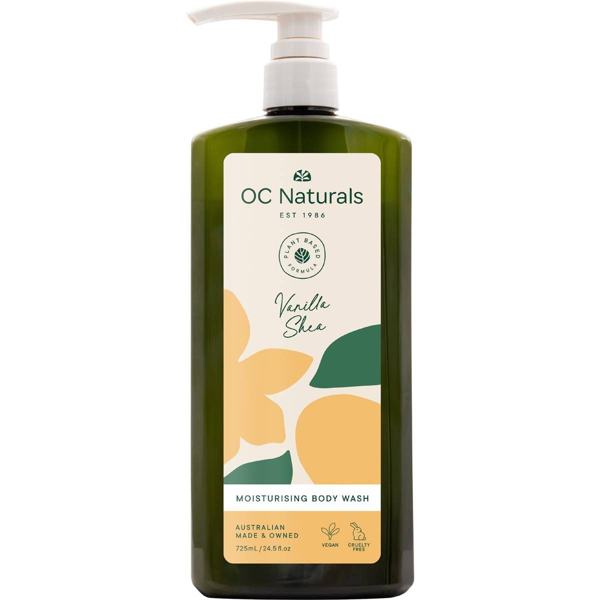 Oc Naturals Vanilla Shea Moisturising Body Wash 725ml Woolworths