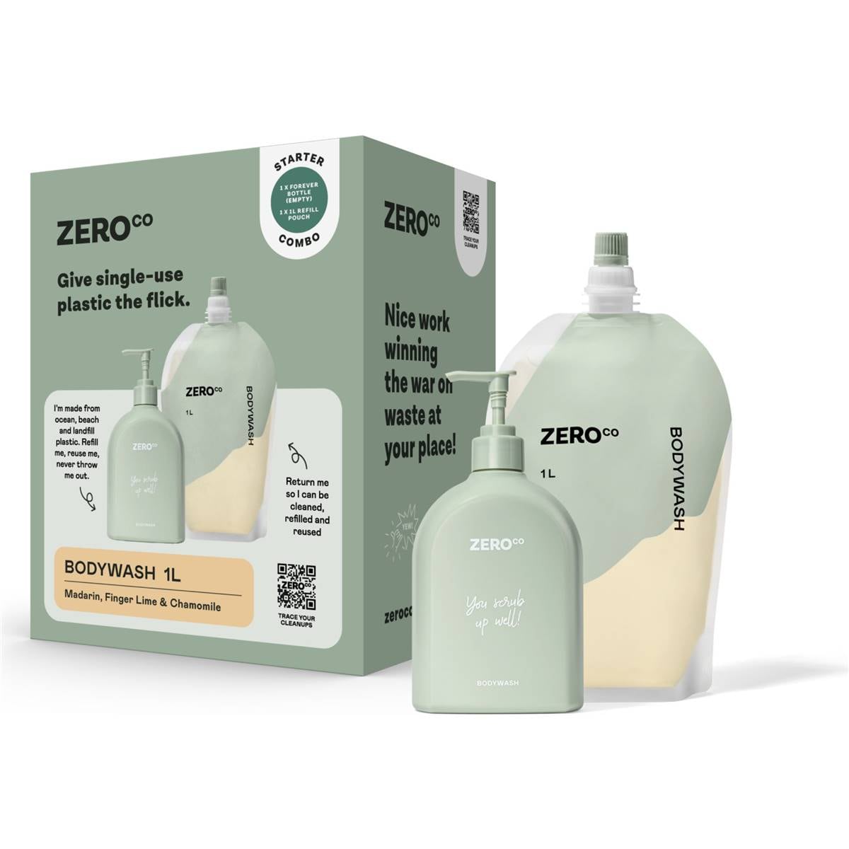 Zero Co Bodywash Combo 1l Woolworths